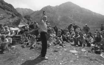 Alpfest Madris mit Franz Hohler 1987 ©WWF GR